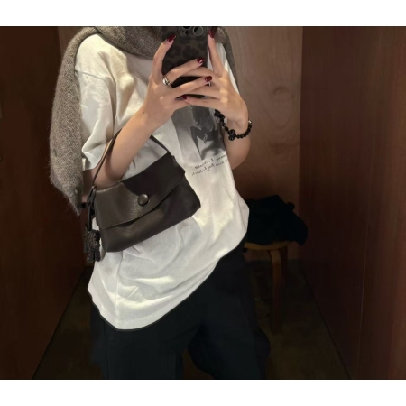 Vintage Sally Bag in Leather Small Bag Chocolate