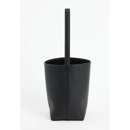 Designer Bucket Bag Classic Shoulder Bag in Leather Black