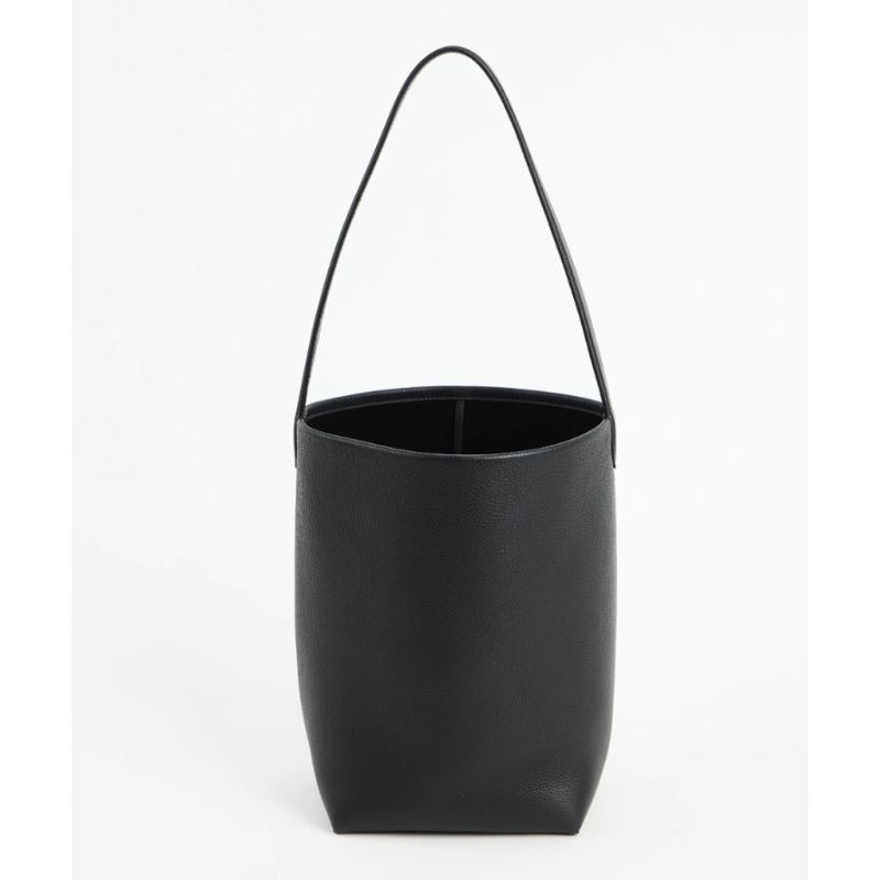 Designer Bucket Bag Classic Shoulder Bag in Leather Black