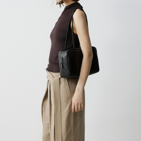 Handcraft Astra Bowling Bag in Leather Black 2