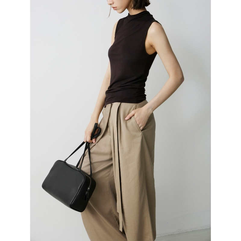 Handcraft Astra Bowling Bag in Leather Black