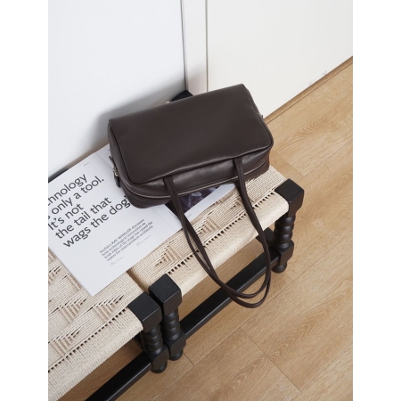 Handcraft Astra Bowling Bag in Leather Chocolate