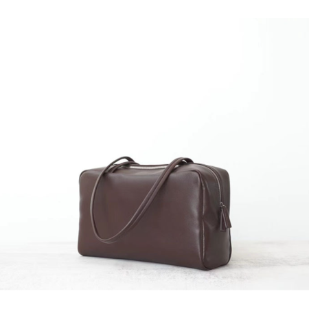 Handcraft Astra Bowling Bag in Leather Chocolate