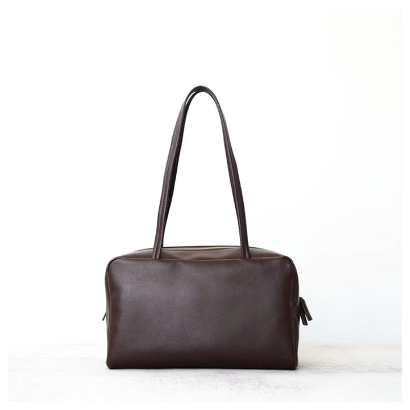 Handcraft Astra Bowling Bag in Leather Chocolate